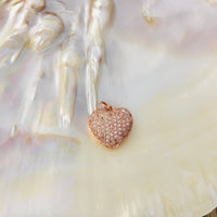 18k Gold Plated Puffy Heart Pendant | Bellaire Wholesale