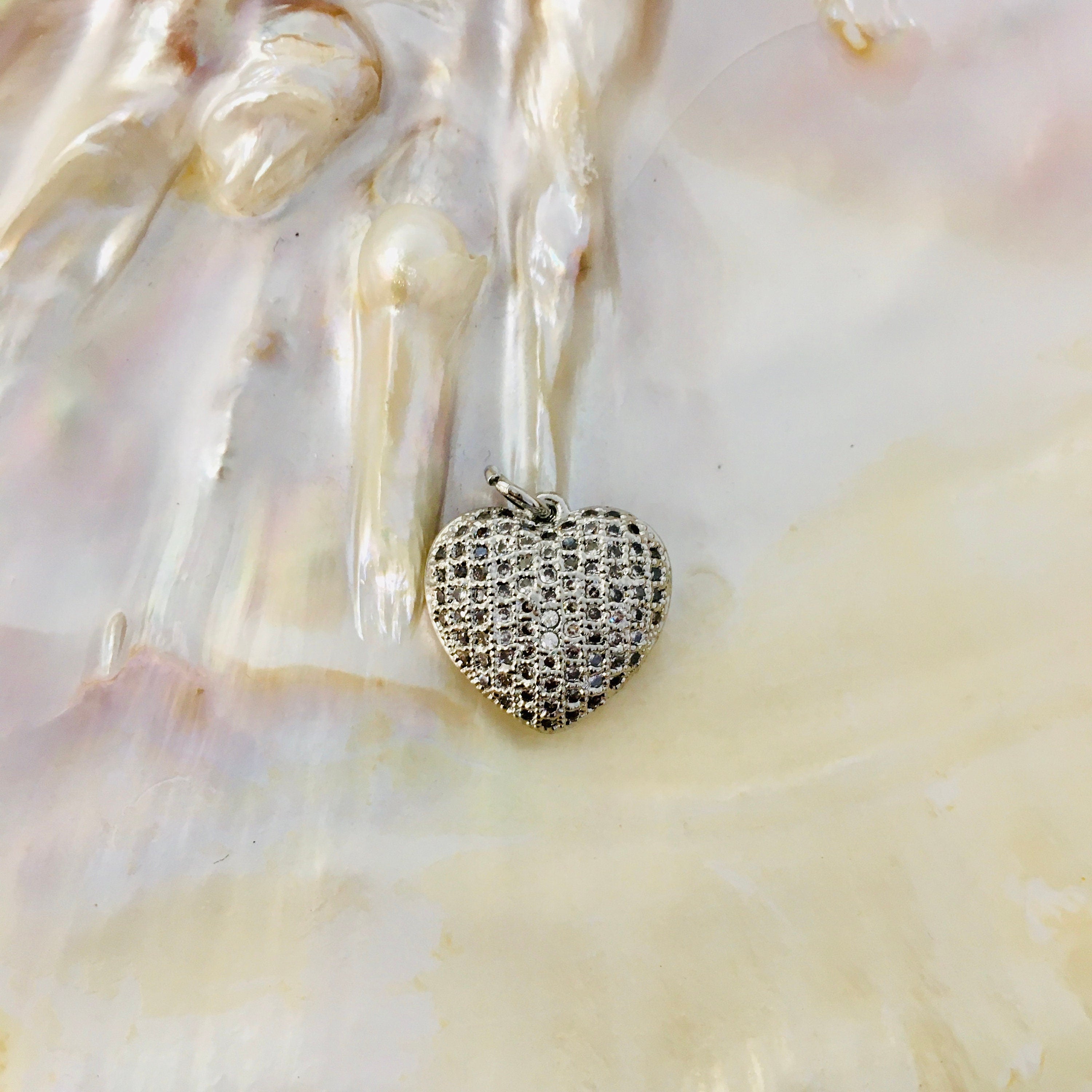18k Gold Plated Puffy Heart Pendant | Bellaire Wholesale
