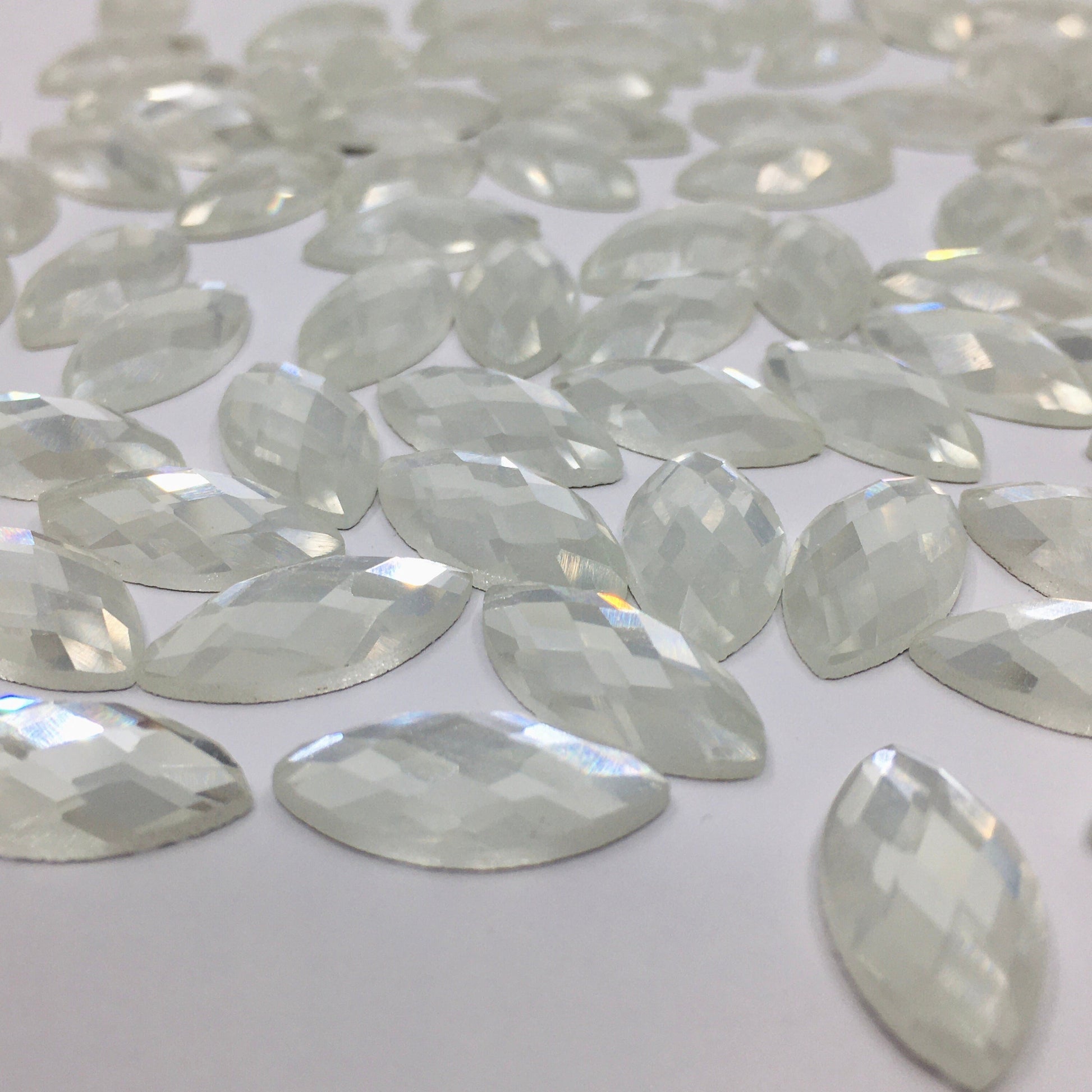 Crystal Marquee Shape Flat Back Clear | Bellaire Wholesale