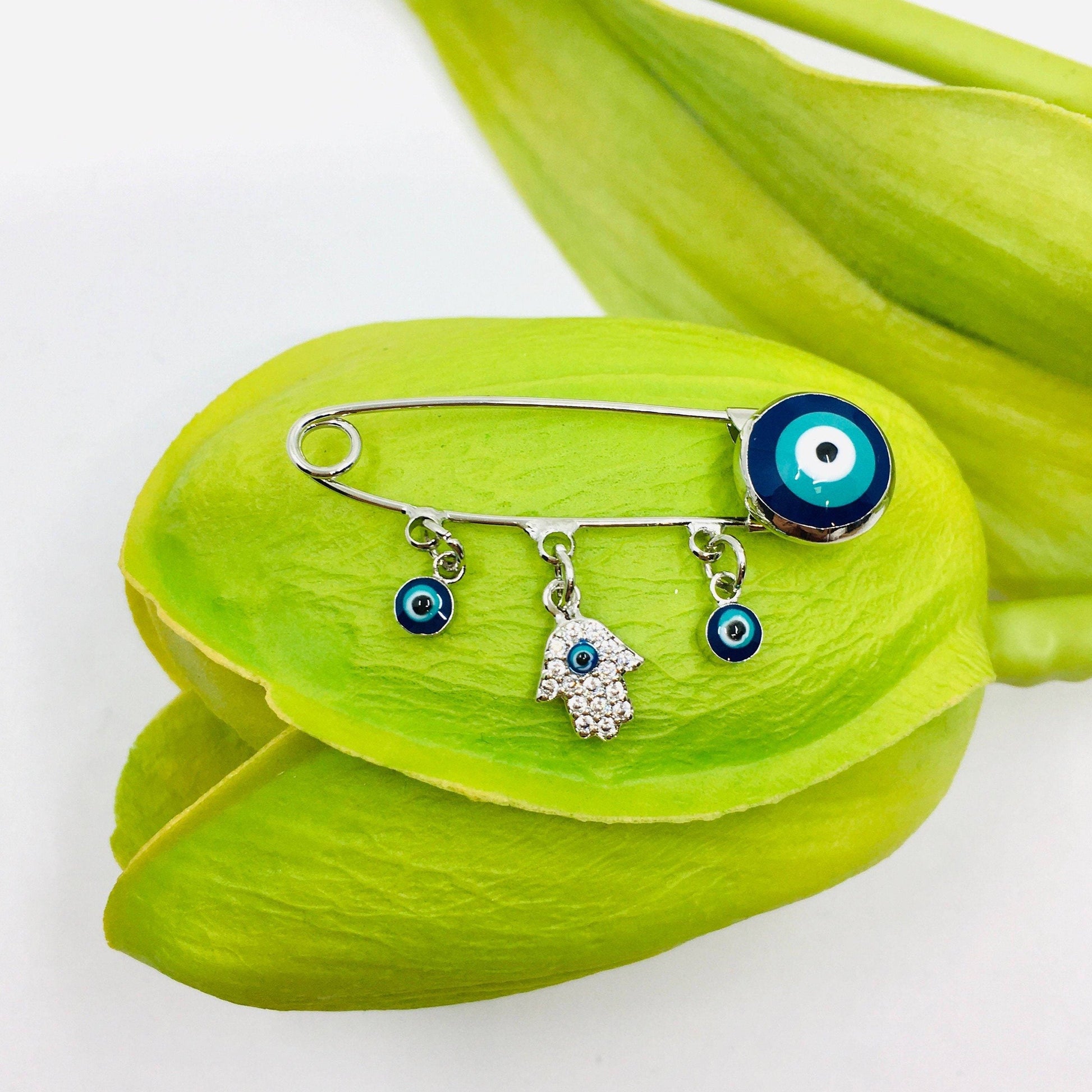 Hamsa Charm Evil Eye Pin | Bellaire Wholesale