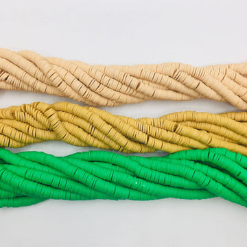 Mustard, Green Heishi Beads | Bellaire Wholesale