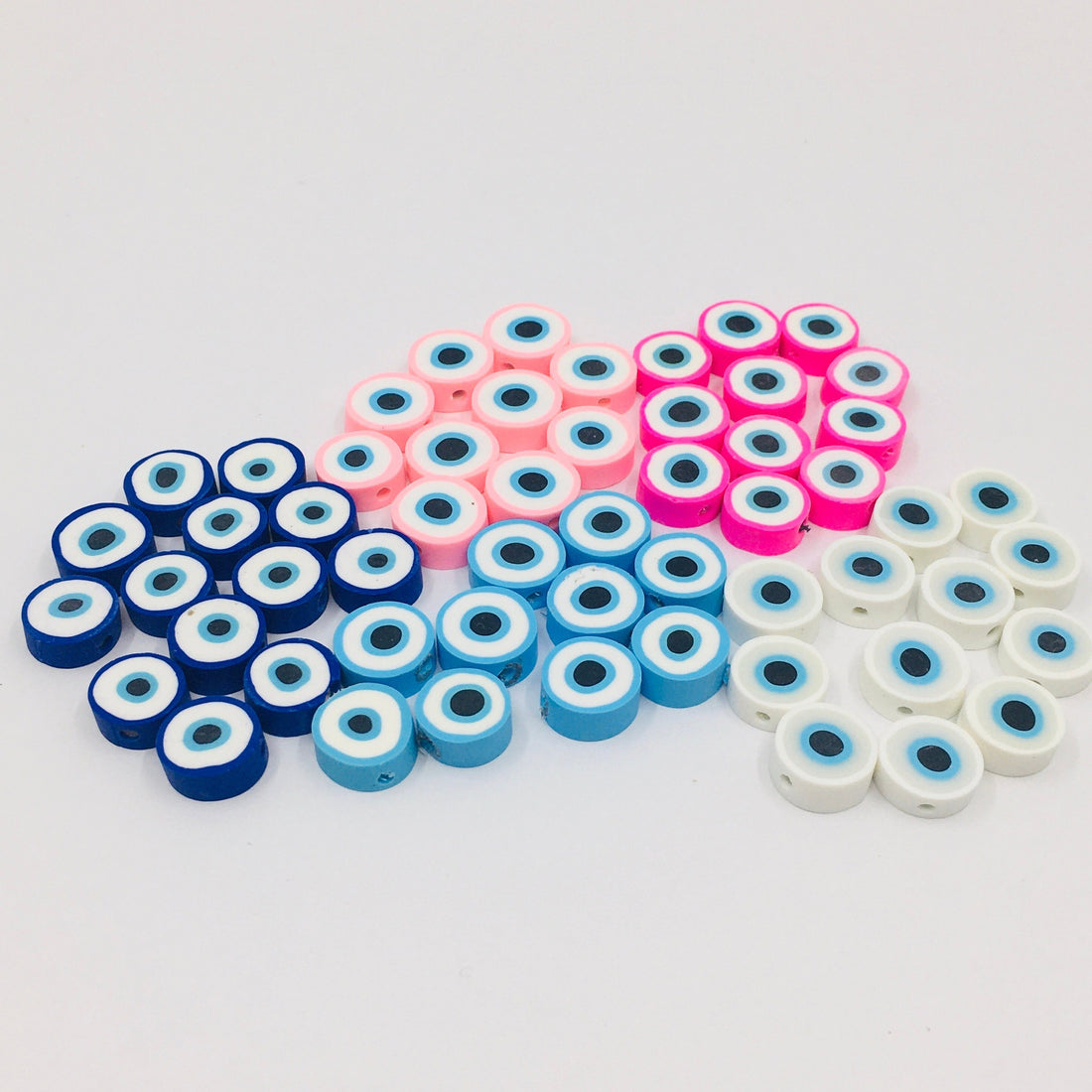 10mm Polymer Clay Evil Eye Beads | Bellaire Wholesale