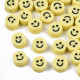 Yellow Smiley Polymer Clay Beads | Bellaire Wholesale