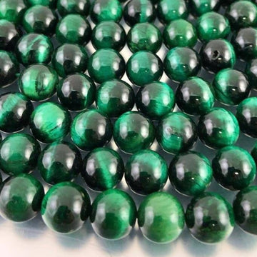 Green Tigers eye beads, Round | Bellaire Wholesale