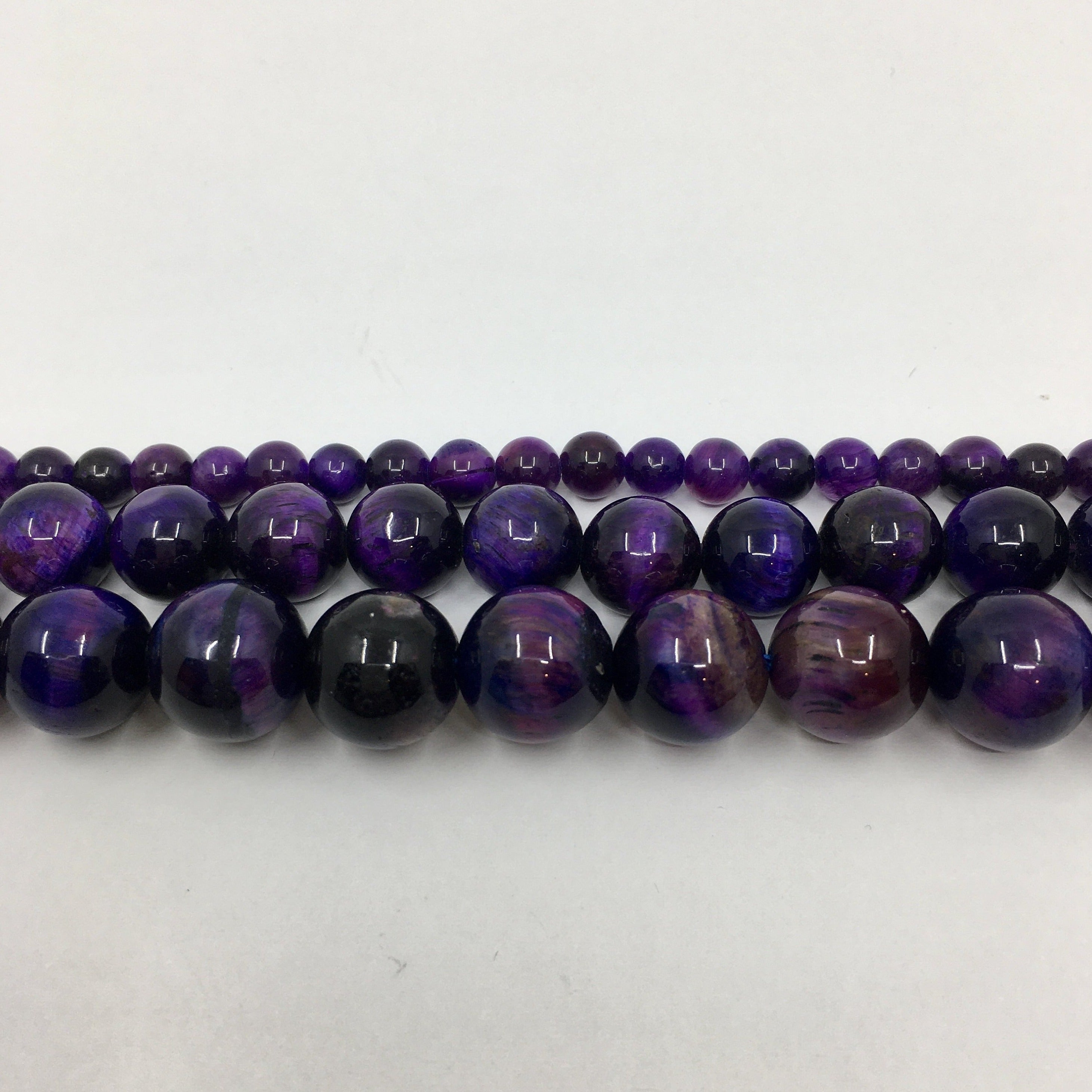 Purple Tigers eye beads | Bellaire Wholesale