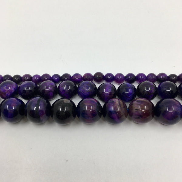 Purple Tigers eye beads | Bellaire Wholesale