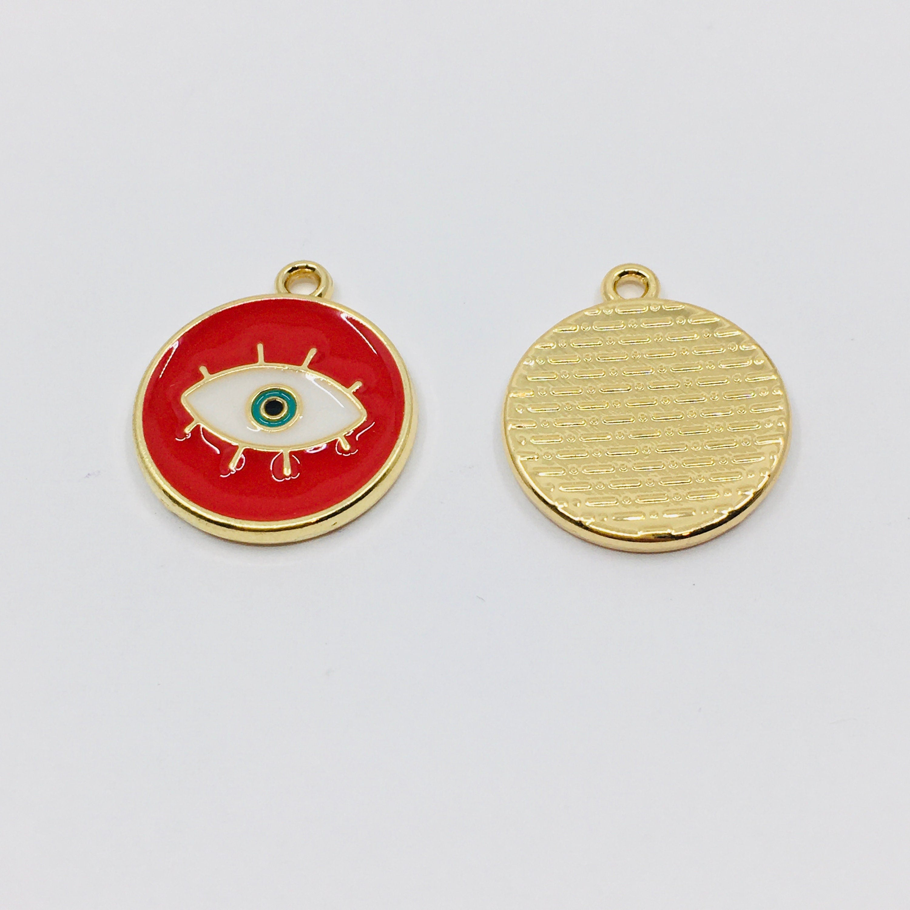 Alloy Enamel Evil Eye Charms | Bellaire Wholesale