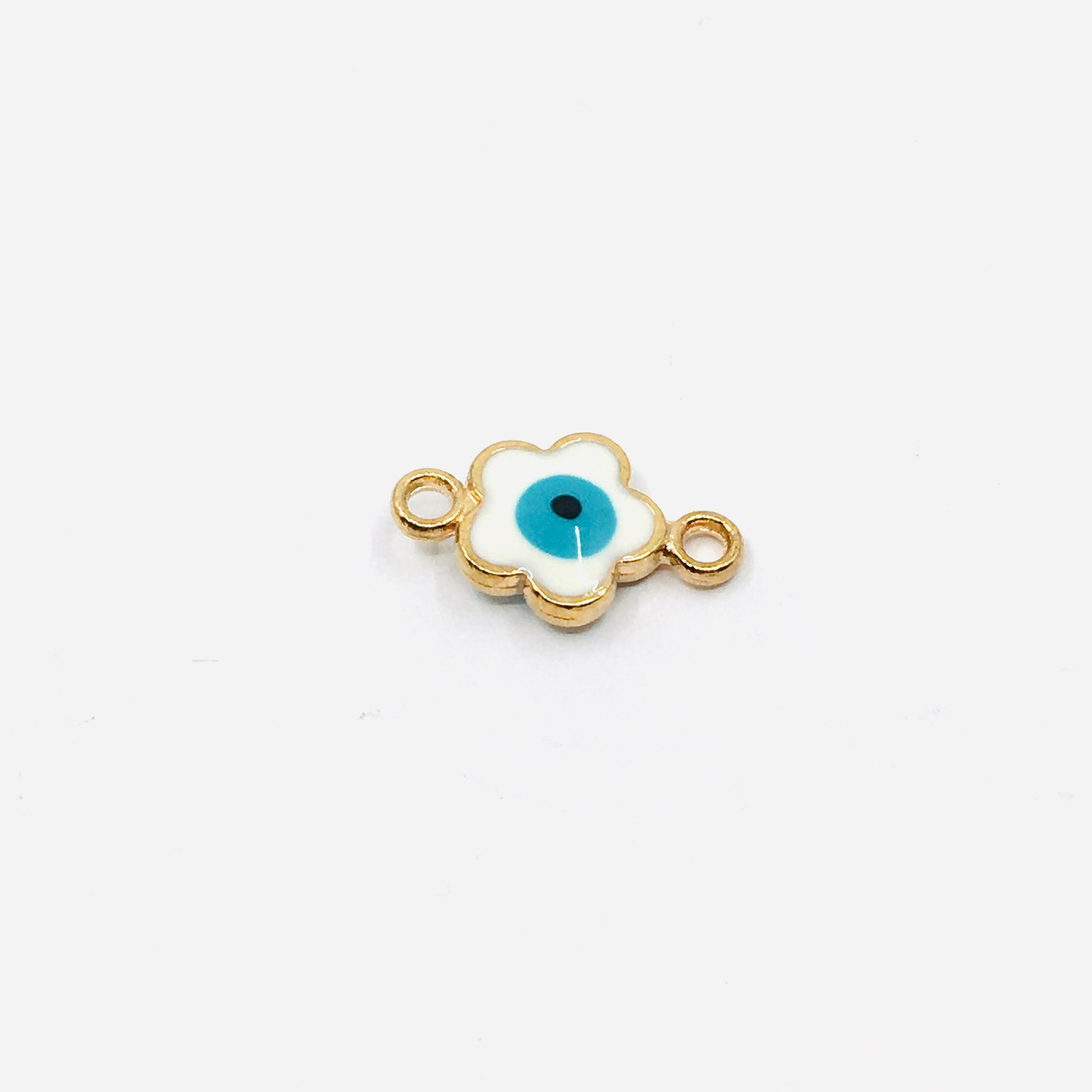 Evil Eye Connector, Flower Shaped | Bellaire Wholesale