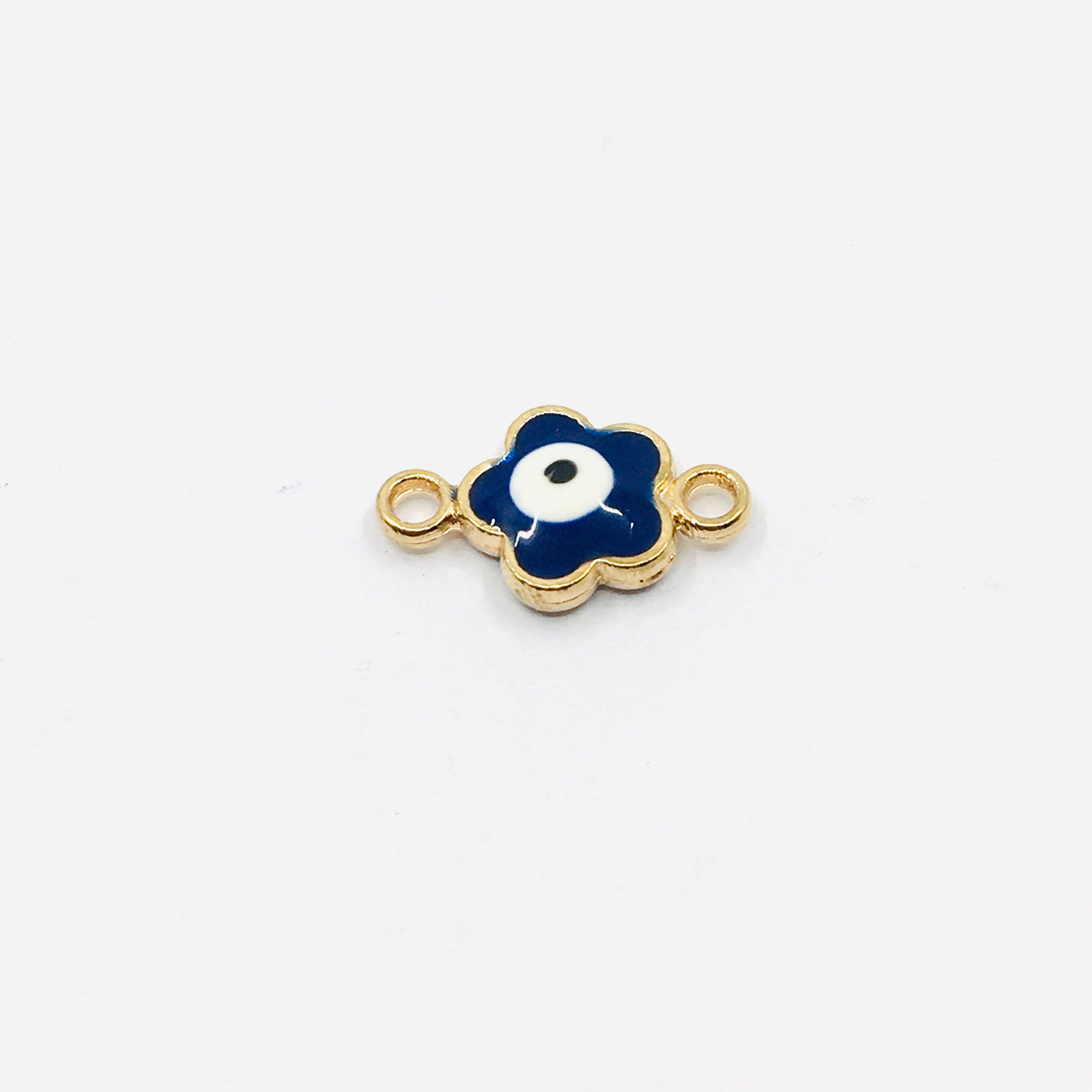 Evil Eye Connector, Flower Shaped | Bellaire Wholesale
