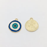 Evil Eye Charm, Round | Bellaire Wholesale