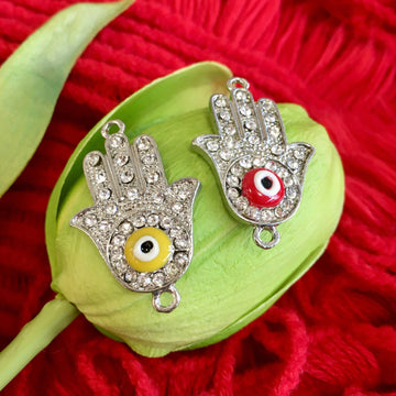 Hamsa Evil Eye Connector | Bellaire Wholesale