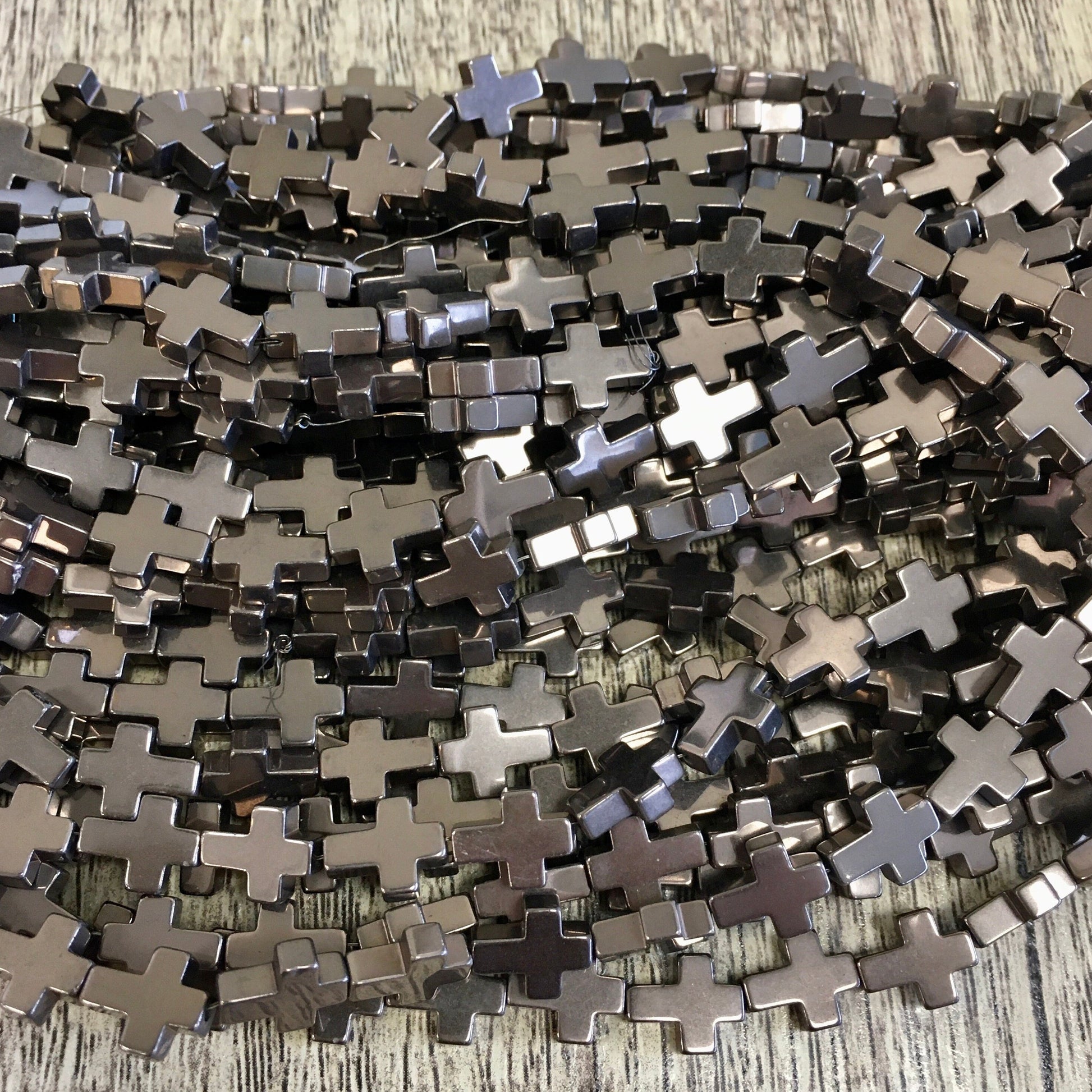 Bronze Hematite Cross Bead | Bellaire Wholesale