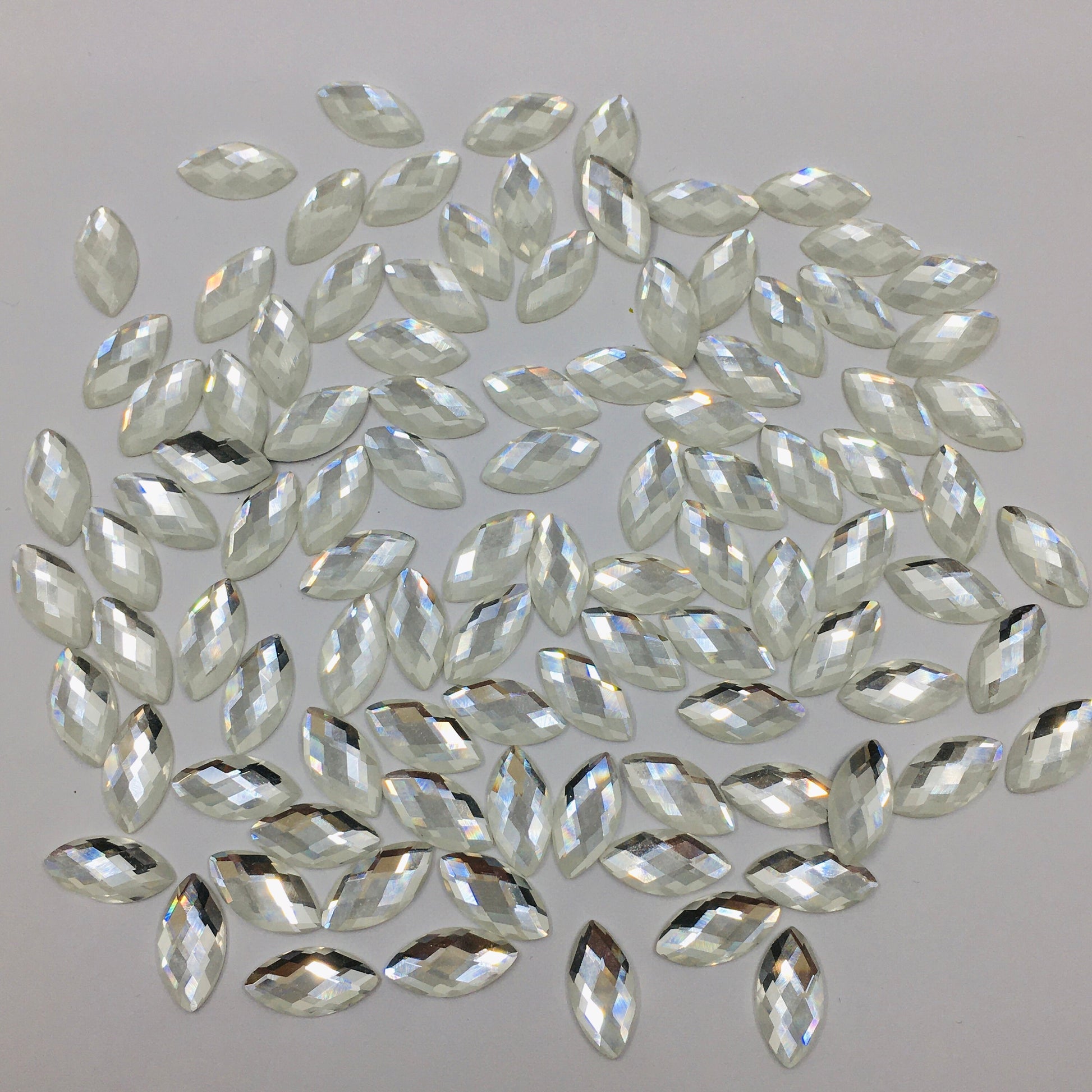 Crystal Marquee Shape Flat Back Clear | Bellaire Wholesale