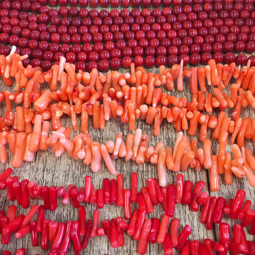 Coral Beads, Round & Chips | Bellaire Wholesale