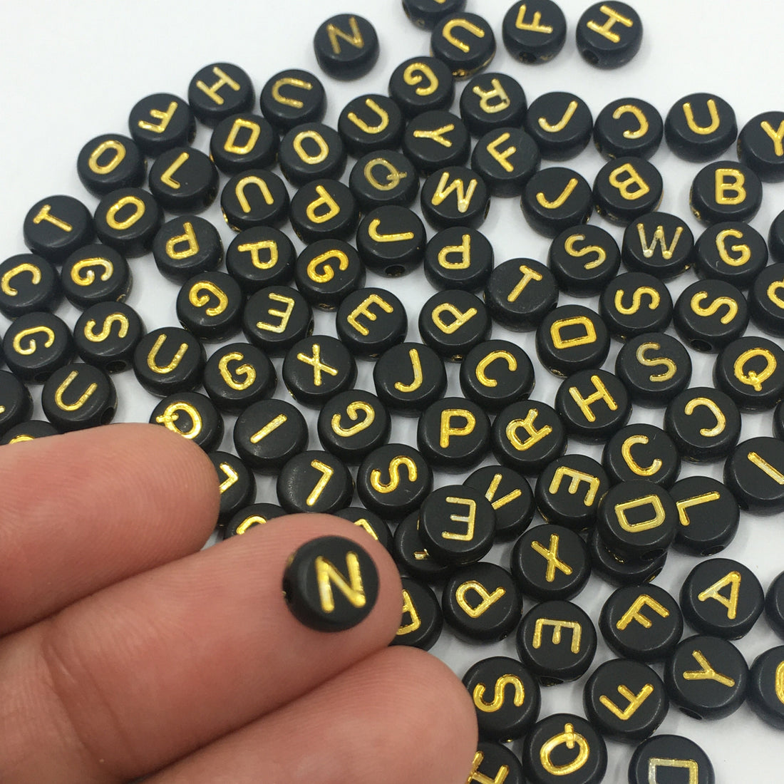 Round Letter Beads, Alphabet beads | Bellaire Wholesale 