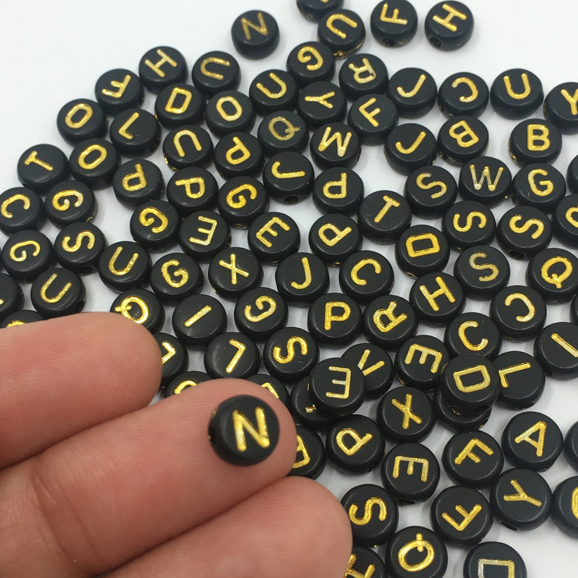 Round Letter Beads, Alphabet beads | Bellaire Wholesale 