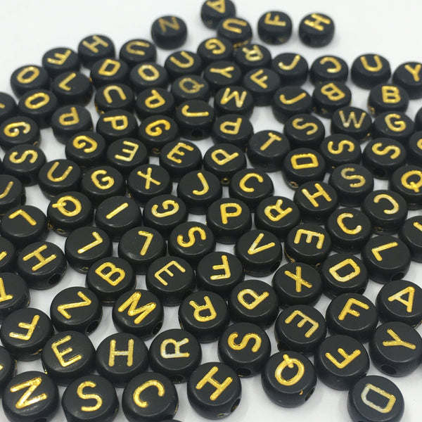 Round Letter Beads, Alphabet beads | Bellaire Wholesale 