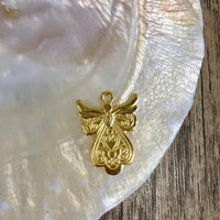 Alloy Gold Guardian Angel Charm | Bellaire Wholesale