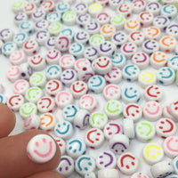 Mix Acrylic Smiley Face Round Beads | Bellaire Wholesale