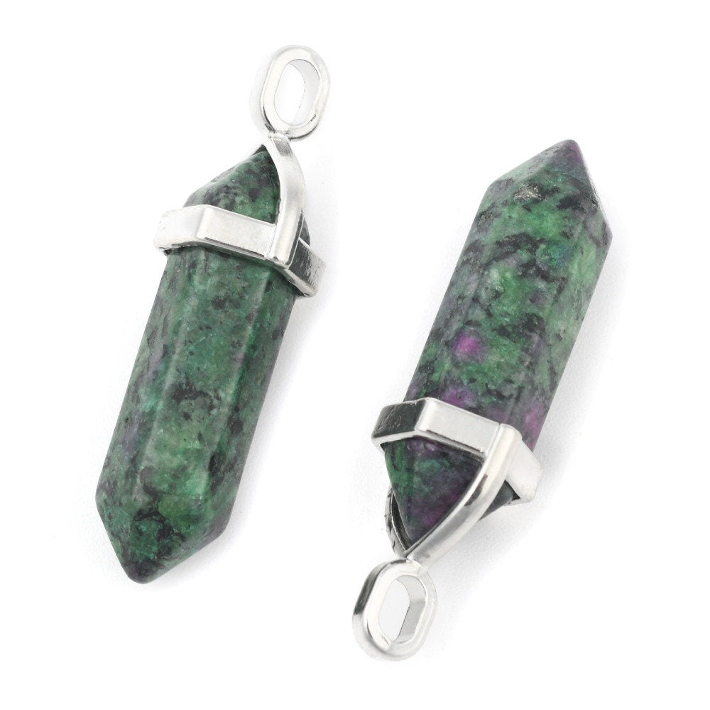 Epidote Bullet Pendant, Crystal Pendant | Bellaire Wholesale