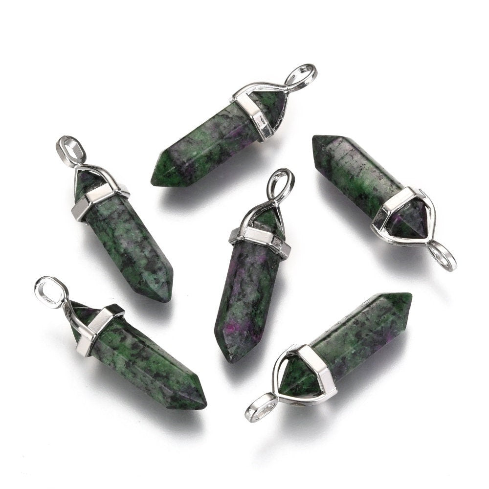 Epidote Bullet Pendant, Crystal Pendant | Bellaire Wholesale