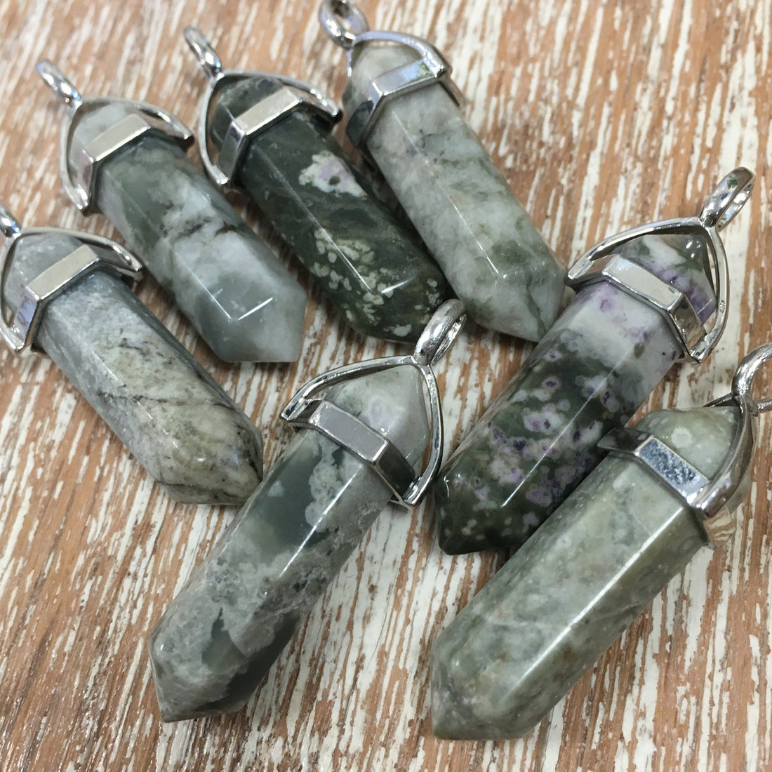 Chateau Green Jade Bullet Pendant | Bellaire Wholesale