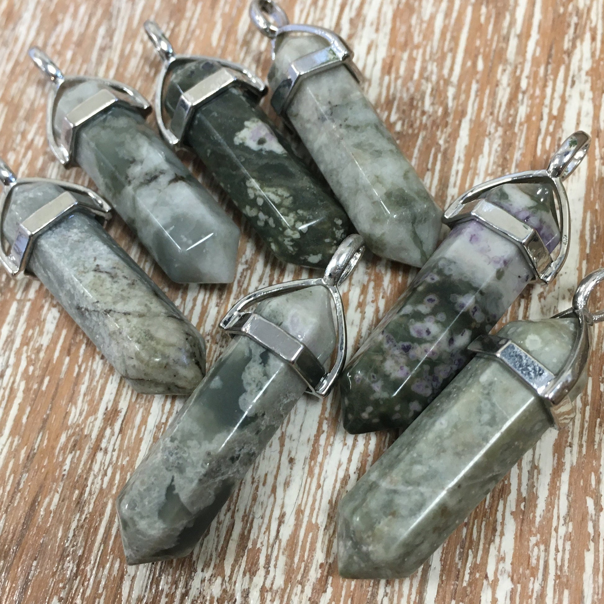 Chateau Green Jade Bullet Pendant | Bellaire Wholesale