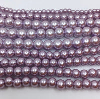 Light Lavender Faux Glass Pearls | Bellaire Wholesale