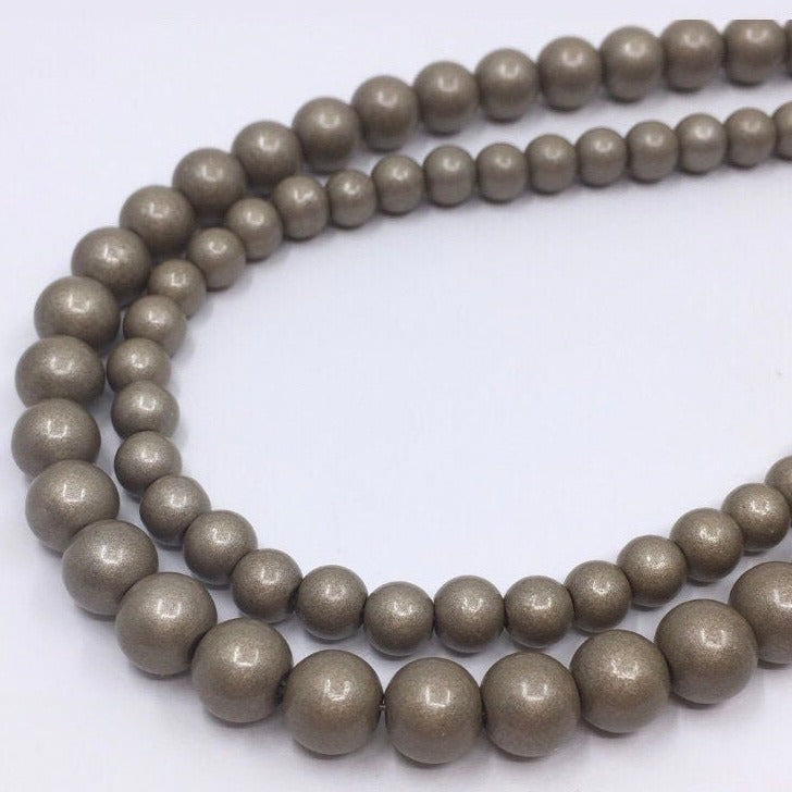 Faux Pearls, Khakhi Brown Faux Pearls | Bellaire Wholesale