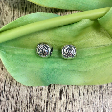 Swirl Pattern Beads, Squoval shape beads | Bellaire Wholesale