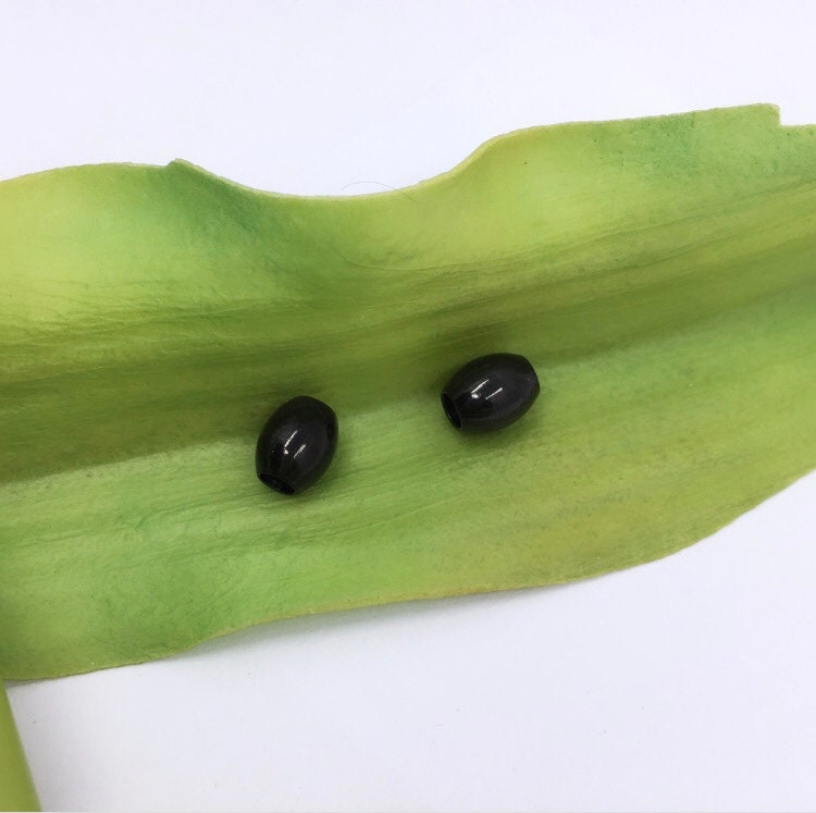 Oval rice spacer beads, Stainless Steel Spacer beads