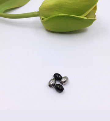 Oval rice spacer beads, Stainless Steel Spacer beads