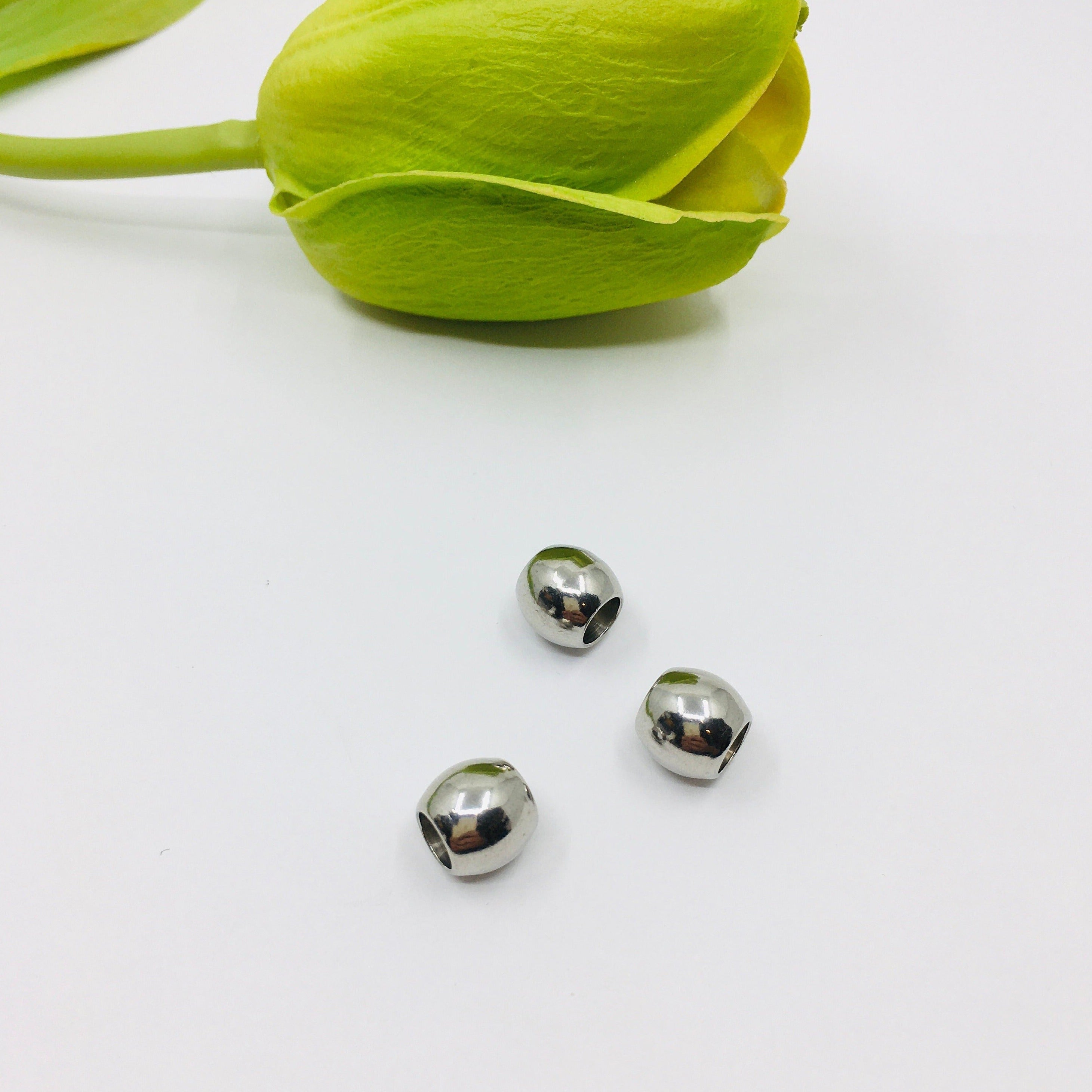 Oval Tube spacer beads, Stainless Steel Spacer beads