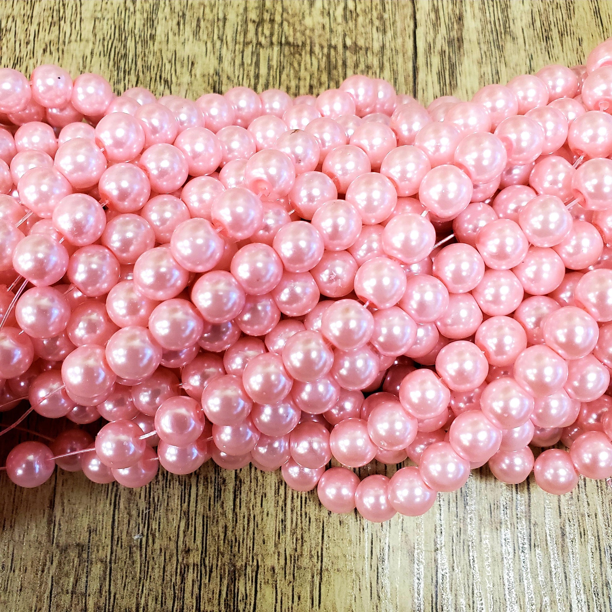 Faux Glass Pearls, 8mm, 10mm | Bellaire Wholesale