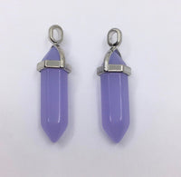 Lavender Agate Bullet Pendant | Bellaire Wholesale