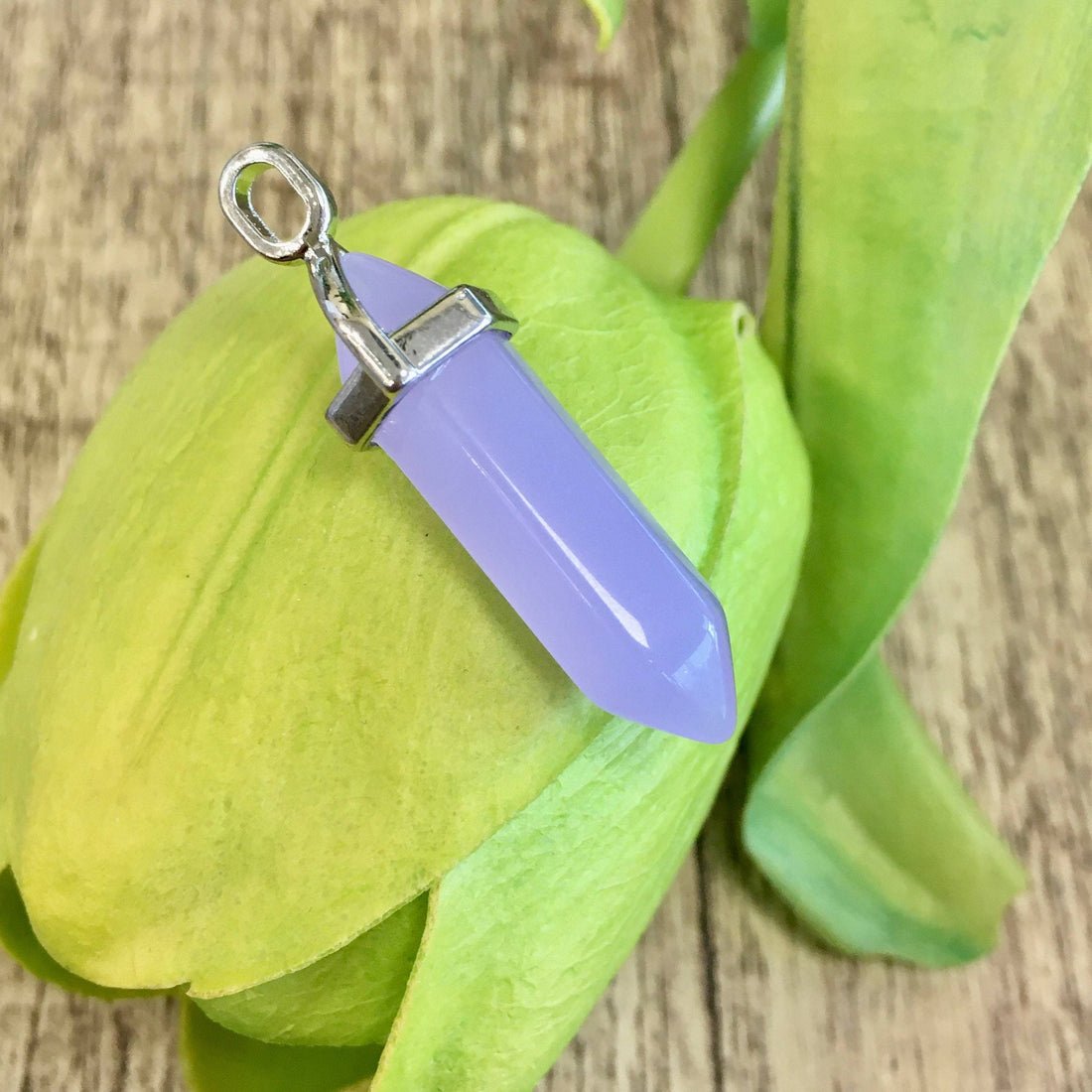 Lavender Agate Bullet Pendant | Bellaire Wholesale