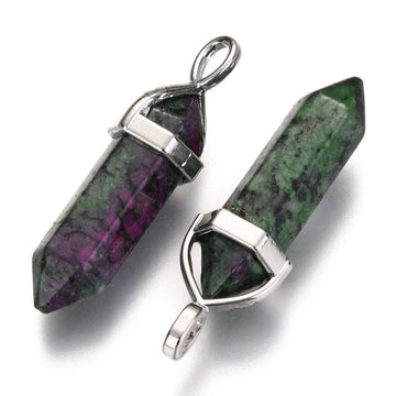 Epidote Bullet Pendant, Crystal Pendant | Bellaire Wholesale