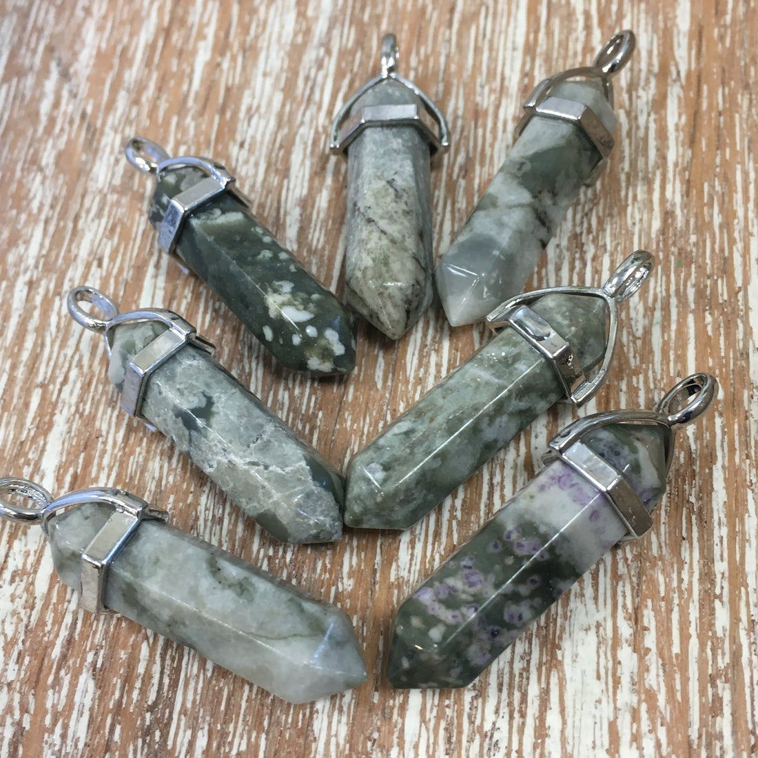 Chateau Green Jade Bullet Pendant | Bellaire Wholesale