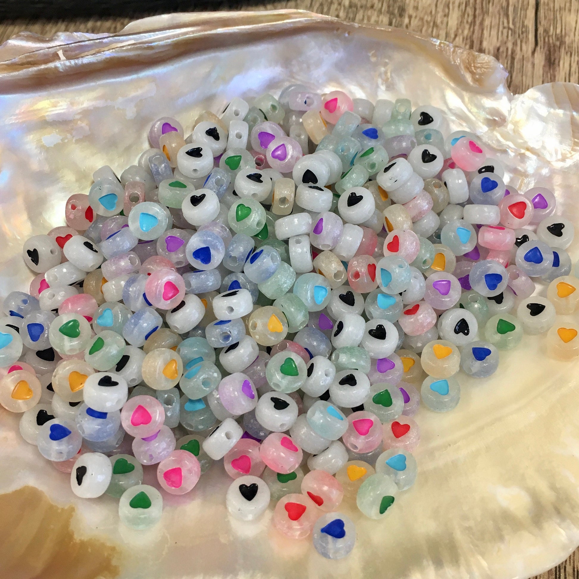 Mix Acrylic Heart Beads | Bellaire Wholesale