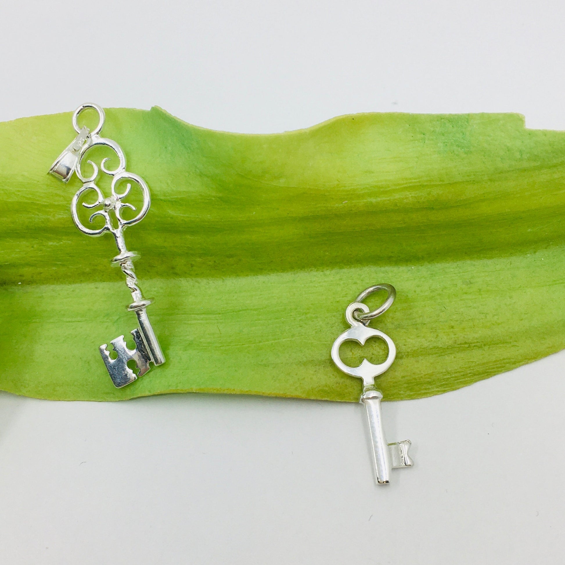 Key Charm Sterling Silver for bracelets and necklaces | Bellaire Wholesale