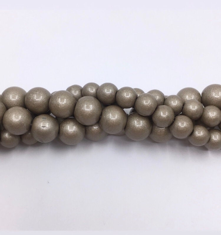 Faux Pearls, Khakhi Brown Faux Pearls | Bellaire Wholesale