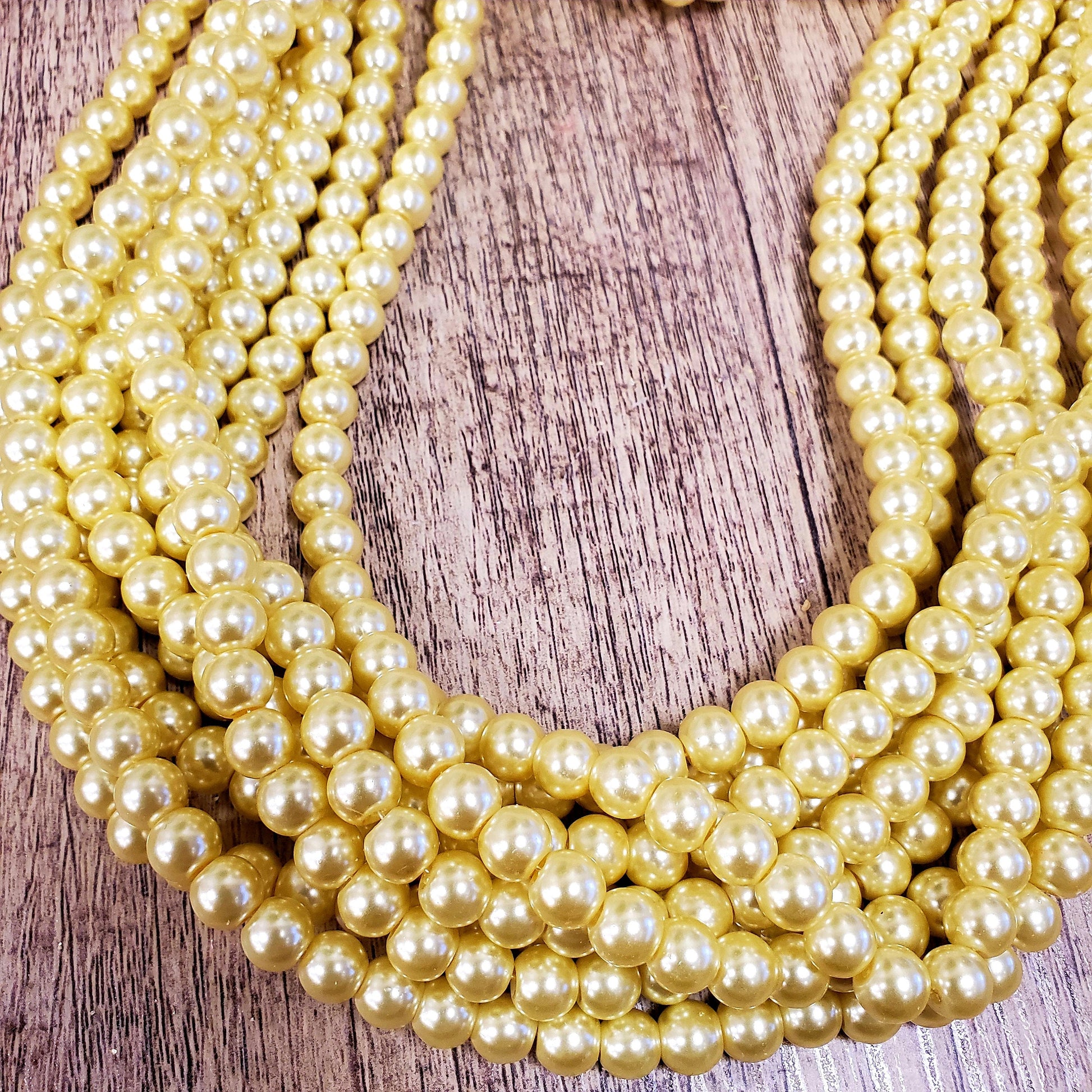 Faux Glass Pearls, 8mm, 10mm | Bellaire Wholesale