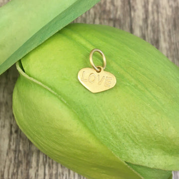Sterling Silver Heart Love Charm