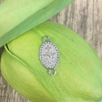 Sterling Silver Mother Mary Connector