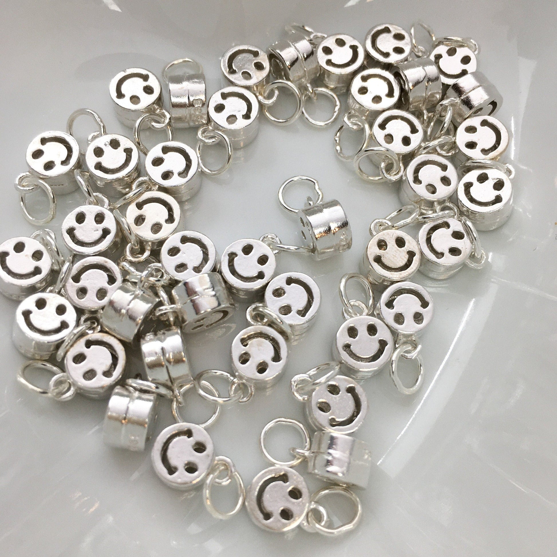 925 Sterling Silver Smiley Face Charm | Bellaire Wholesale