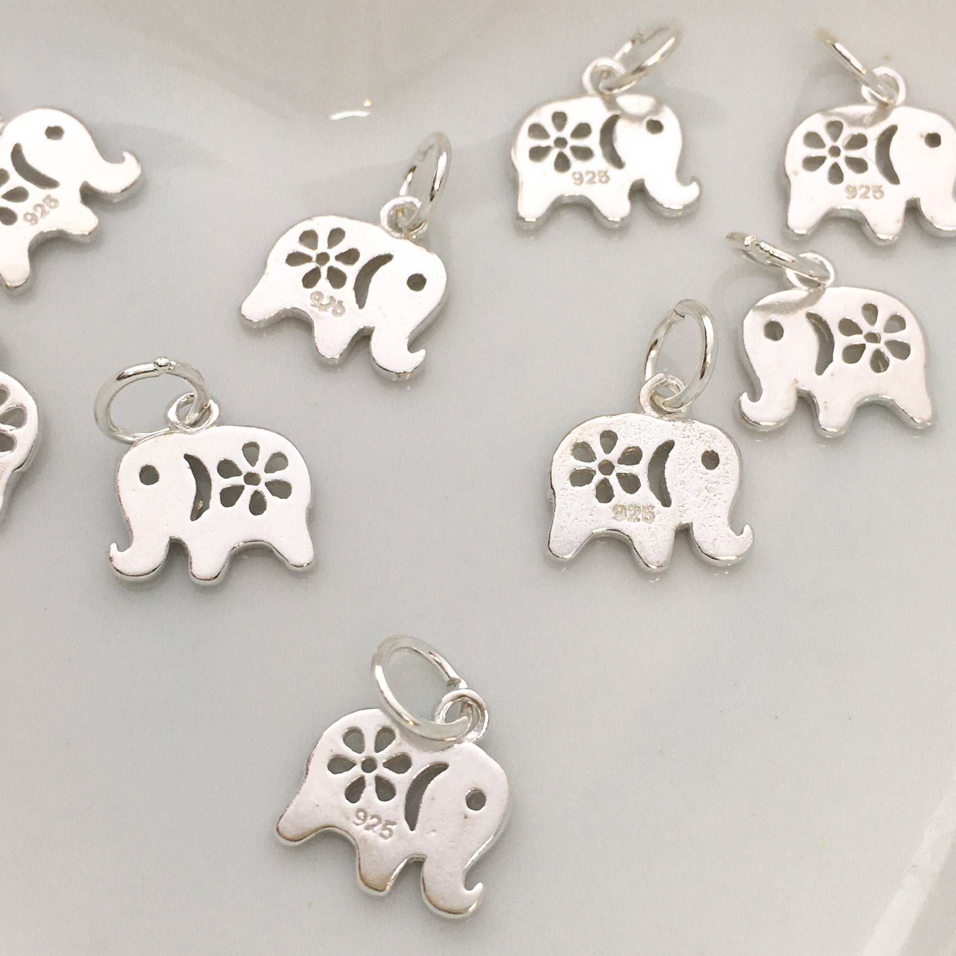 925 Sterling Silver Elephant Charm | Bellaire Wholesale