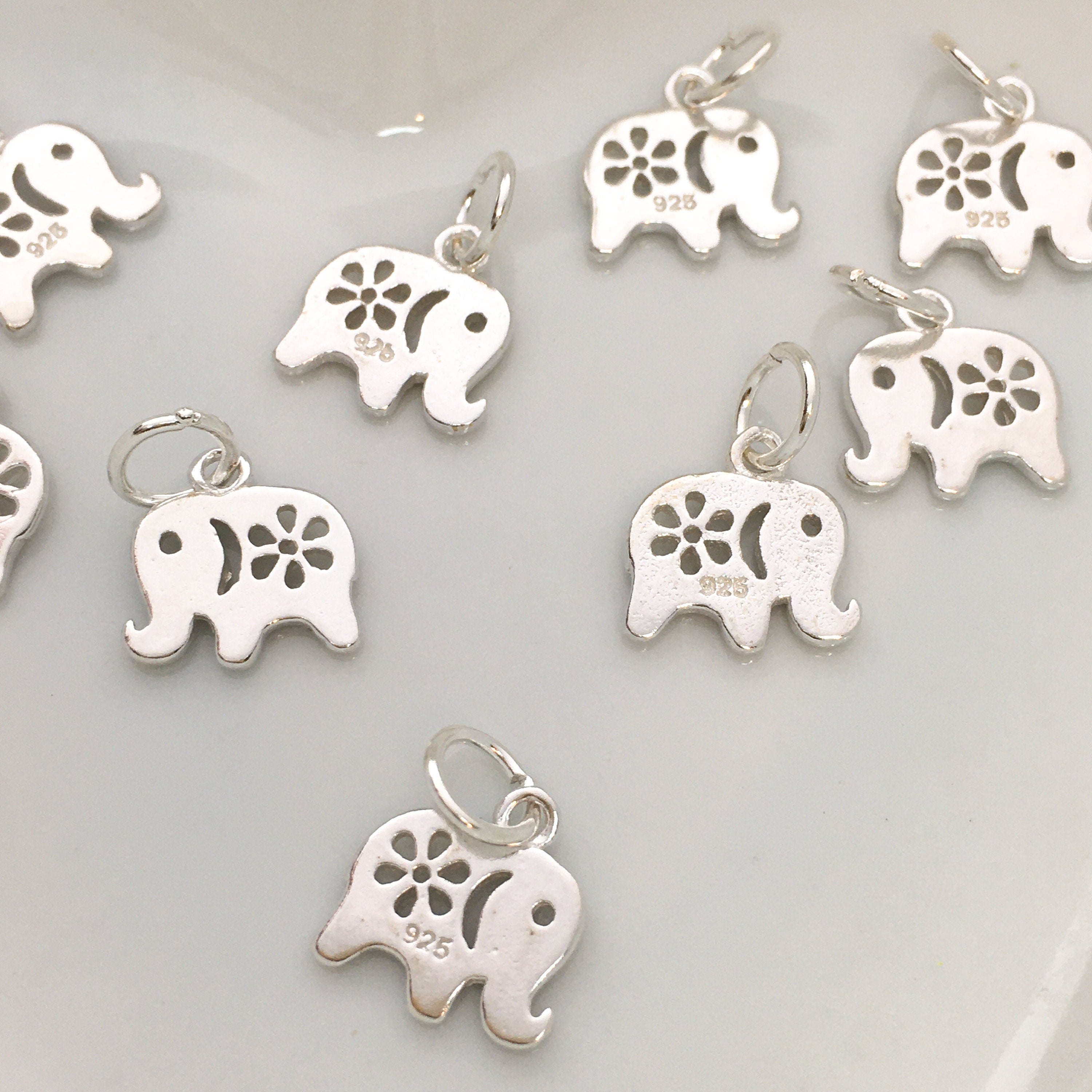 925 Sterling Silver Elephant Charm | Bellaire Wholesale