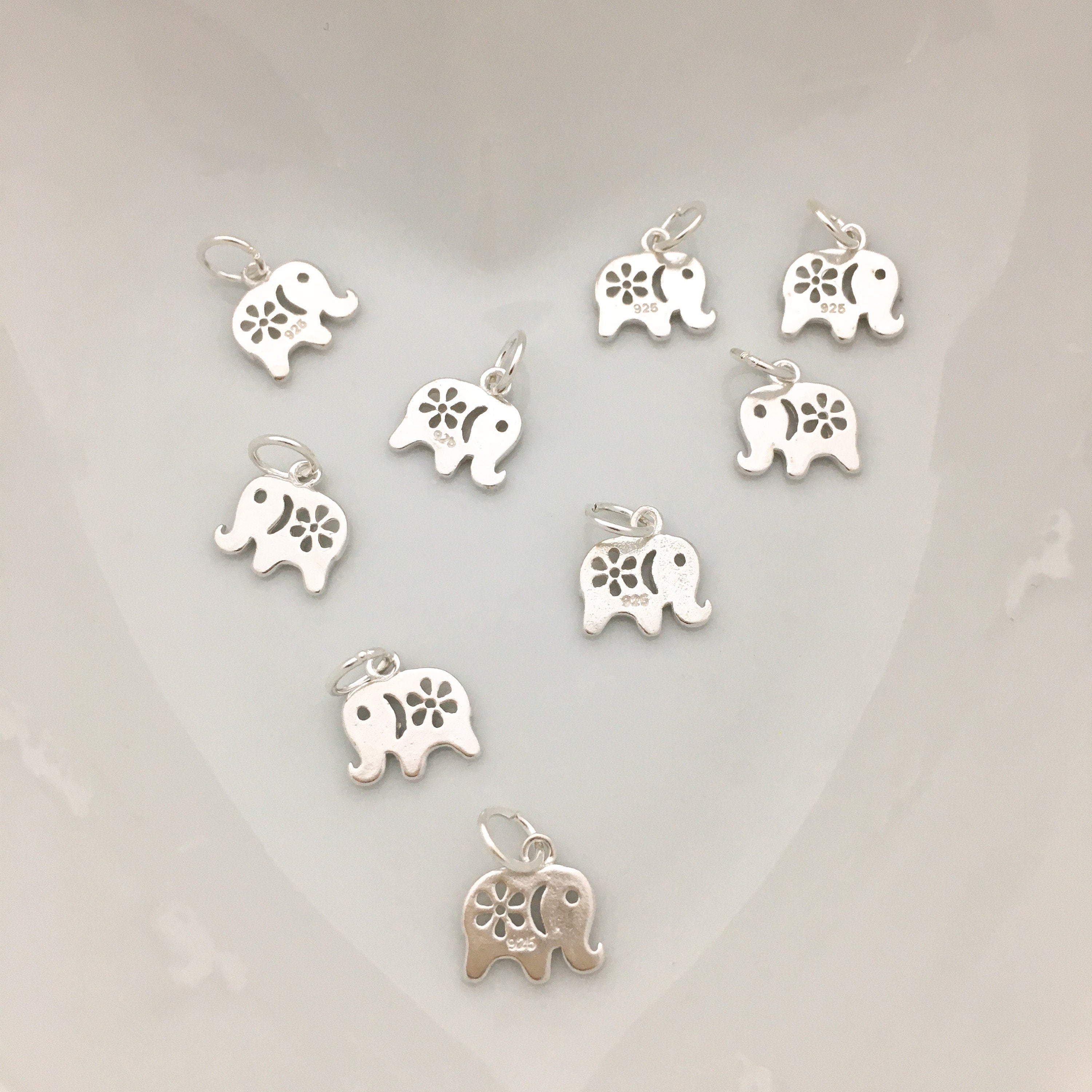 925 Sterling Silver Elephant Charm | Bellaire Wholesale