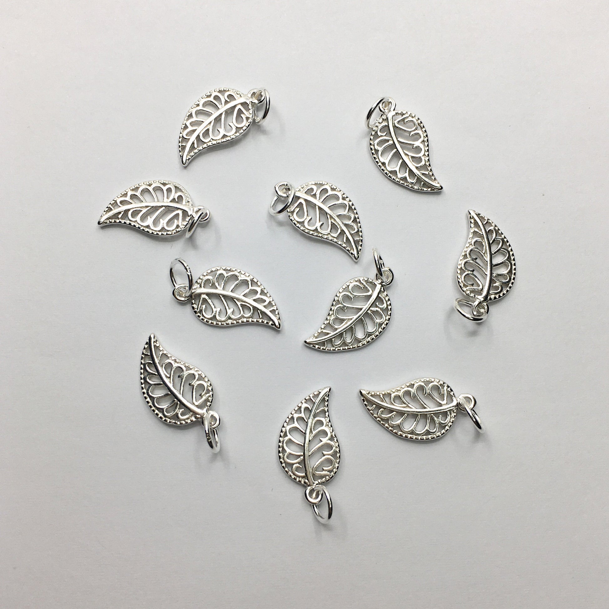 925 Sterling Silver Leaf Charm | Bellaire Wholesale
