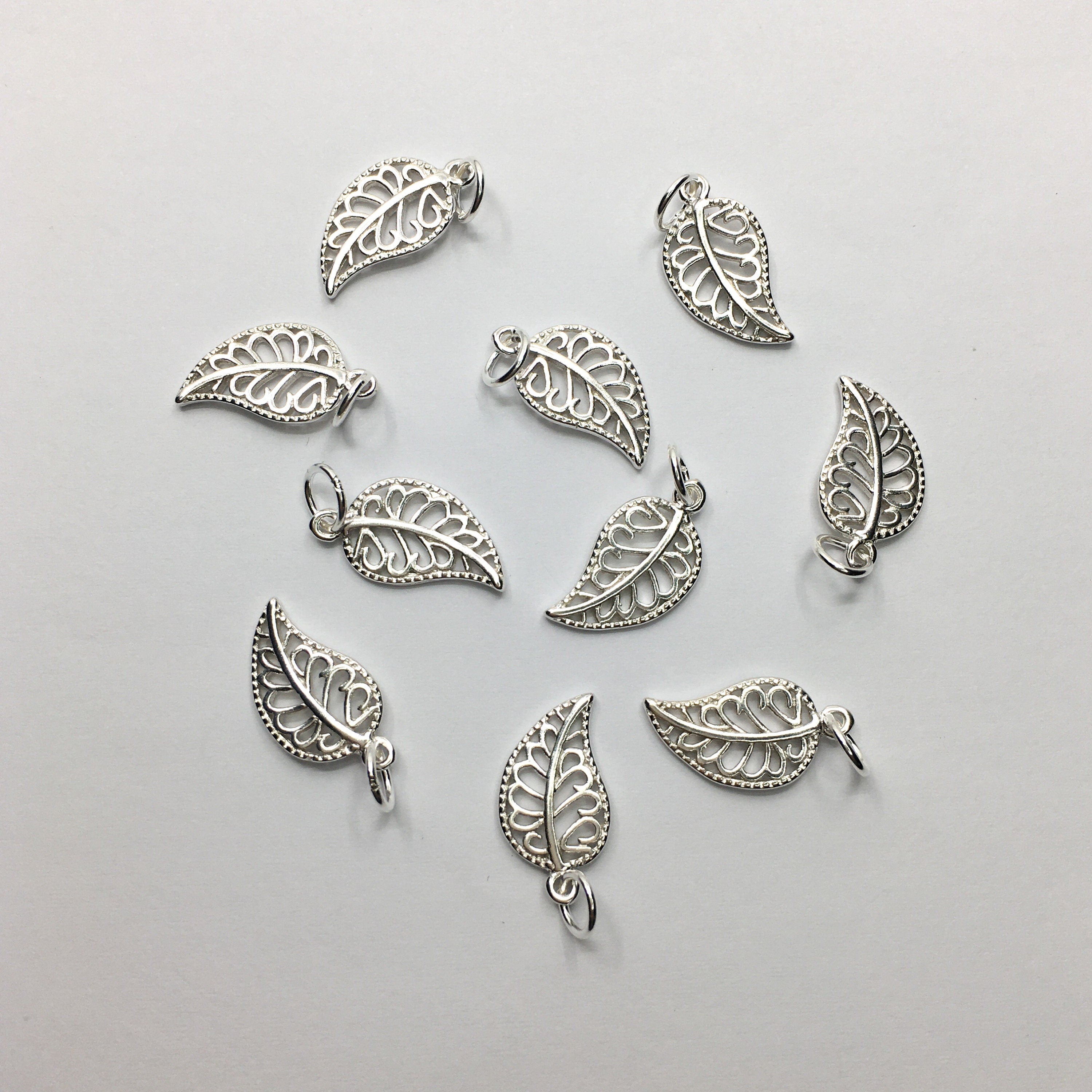 925 Sterling Silver Leaf Charm | Bellaire Wholesale